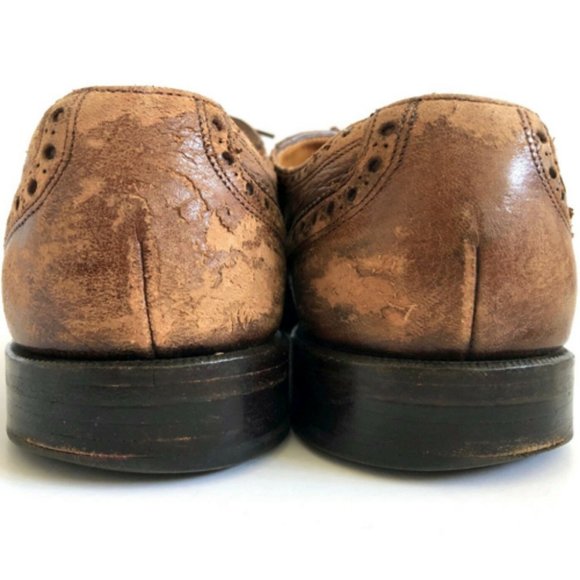 Vintage BALLY Oxford Shoes Distressed Hipster 7.5